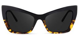 Driscoll Cateye Yellow-Tortoise Sunglasses0
