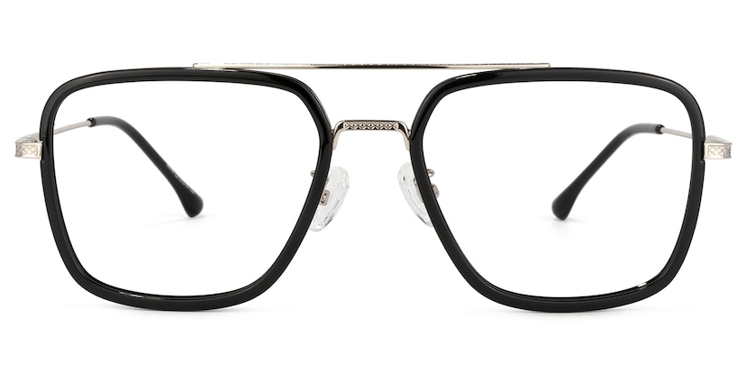 Nayeli Aviator Black-Silver Glasses