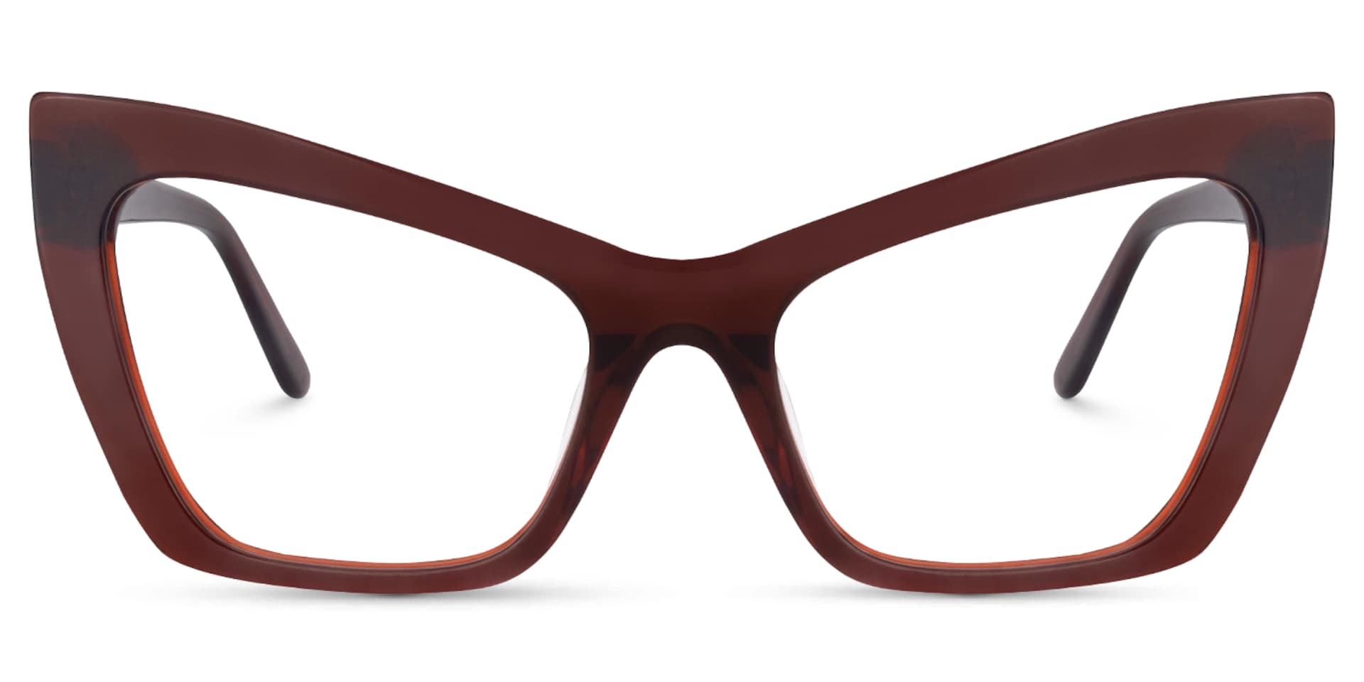 Driscoll Cateye Dark-Red Glasses | Zeelool Glasses0