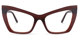 Driscoll Cateye Dark-Red Glasses0