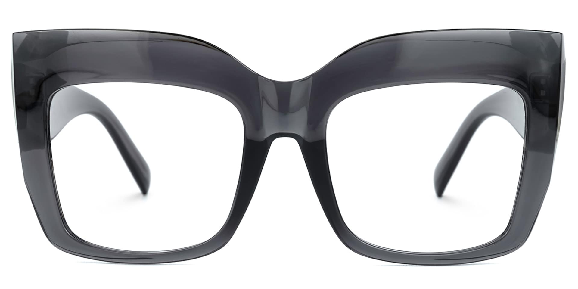 Alberta Cat-Eye Glasses with Gray Frames0