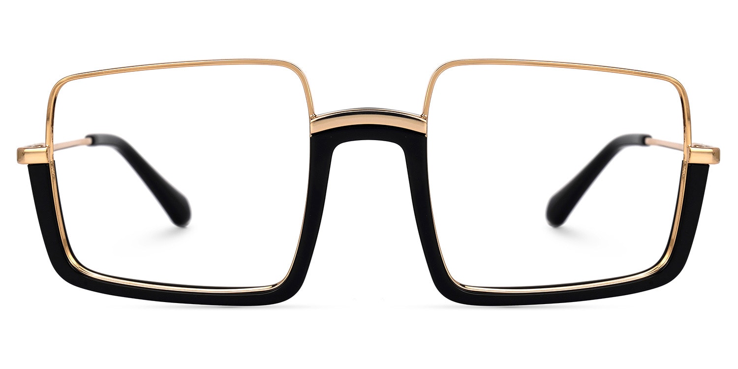 Shelton Square Black Glasses | Zeelool Glasses0