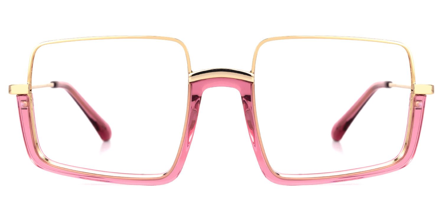 Shelton Square Pink Glasses | Zeelool Glasses0