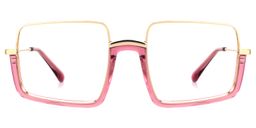 Shelton Square Pink Glasses0