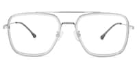 Nayeli Aviator Gray-Silver Glasses0