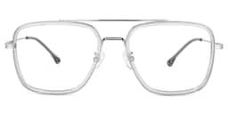 Nayeli Aviator Gray-Silver Glasses0