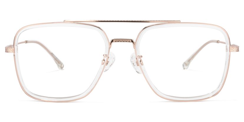 Nayeli Aviator Clear Glasses