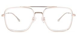 Nayeli Clear Aviator Glasses0