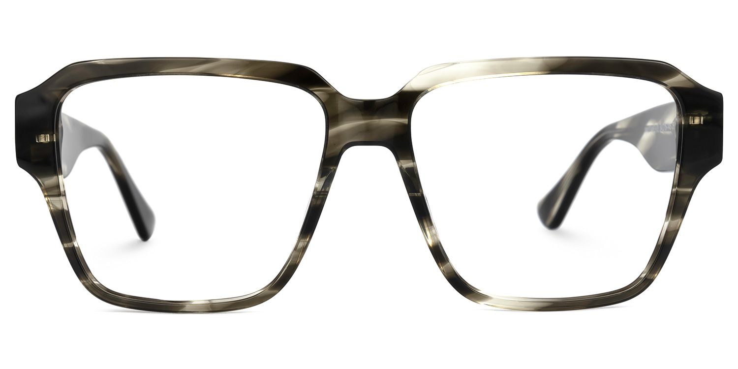 Laguna Square Gray-Havana Glasses | Zeelool Glasses0