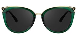 Dalton Cat Eye Dark Green Sunglasses0