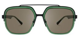 Ace Aviator Green Sunglasses0