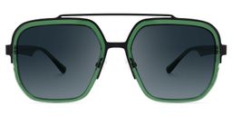 Ace Aviator Green Sunglasses0