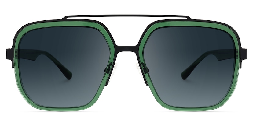 Ace Aviator Green Sunglasses