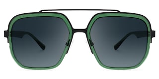 Ace Aviator Green Sunglasses0