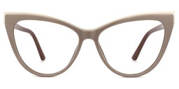 Yangdol Cateye Khaki Glasses0
