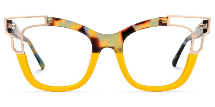 Rhoden Yellow Cat eye Glasses