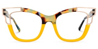 Rhoden Cateye Yellow Glasses2