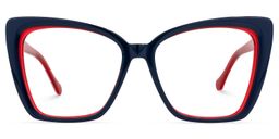 Shanell Butterfly Blue Glasses0