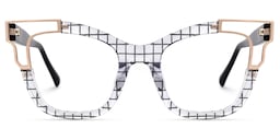 Rhoden Cateye Crystal Glasses0