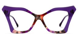 Wildony Cateye Purple Glasses0