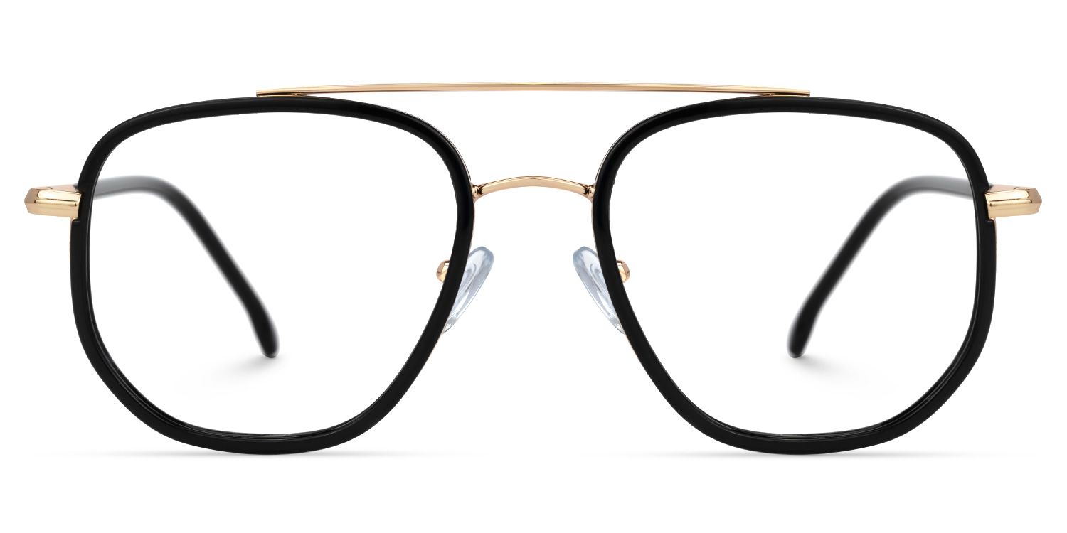 Fabiola Aviator Black Glasses | Zeelool Glasses
