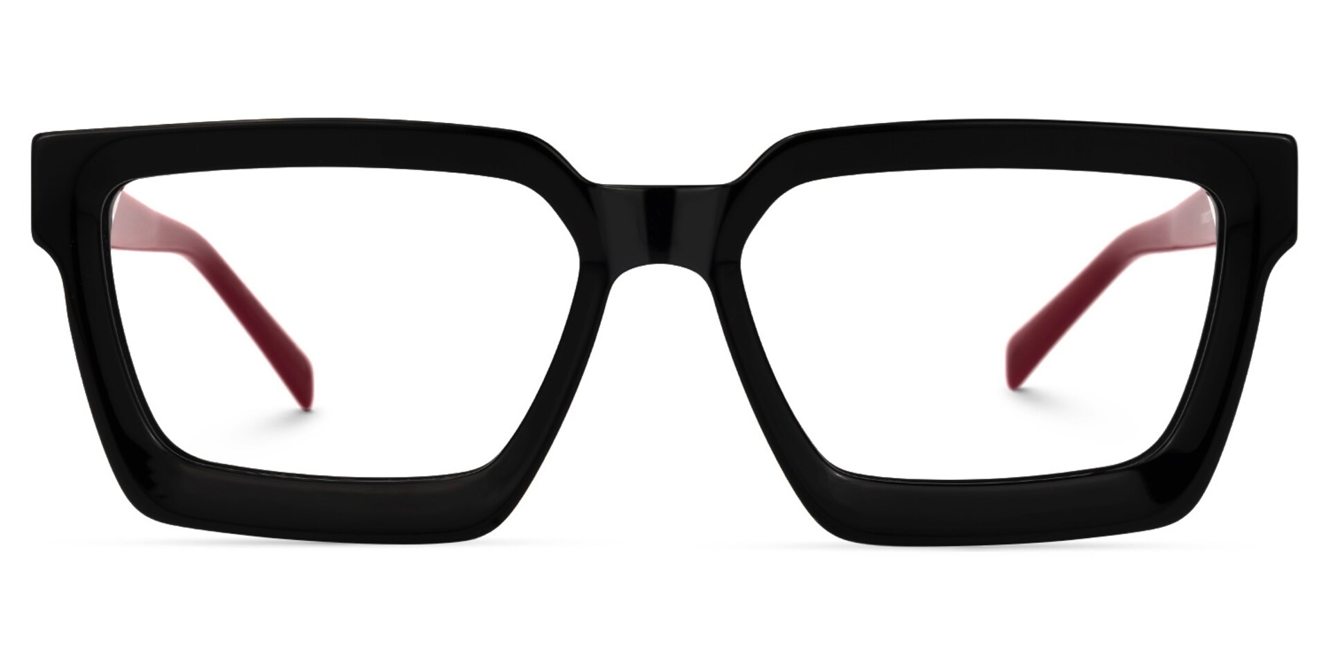 Bean Square Black Glasses | Zeelool Glasses0