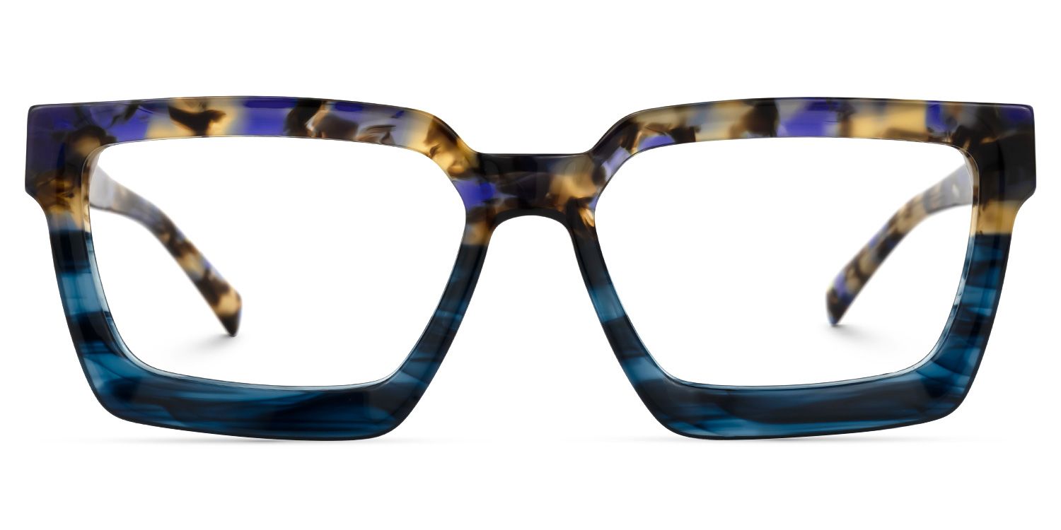 Bean Square Two-Tone Glasses | Zeelool Glasses0