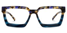 Bean Square Two-Tone Glasses0