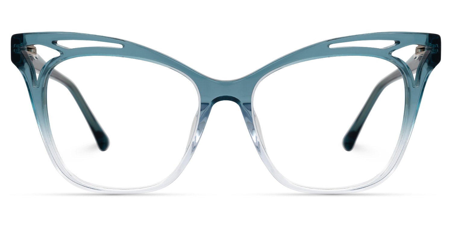 Katurra Cateye Green Glasses | Zeelool Glasses
