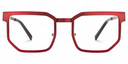 Lassiter Geometric Red Glasses0