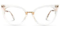 Jacqueline Cateye Clear Glasses0