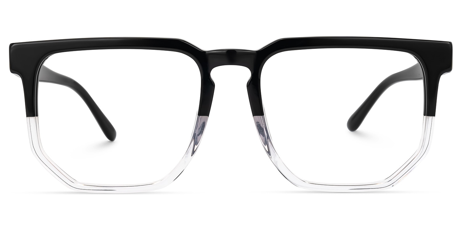 Matherne Square Black-Crystal Glasses