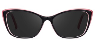 Fidelia Cat Eye Black Glasses0
