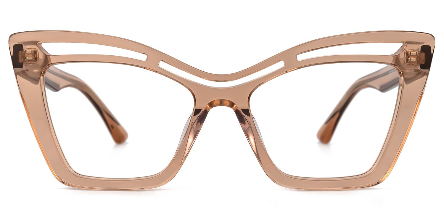 Arsolon Cateye Beige Glasses | Zeelool Glasses0