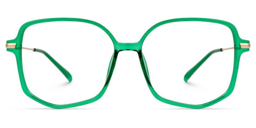 Payton Geometric Dark-Green Glasses
