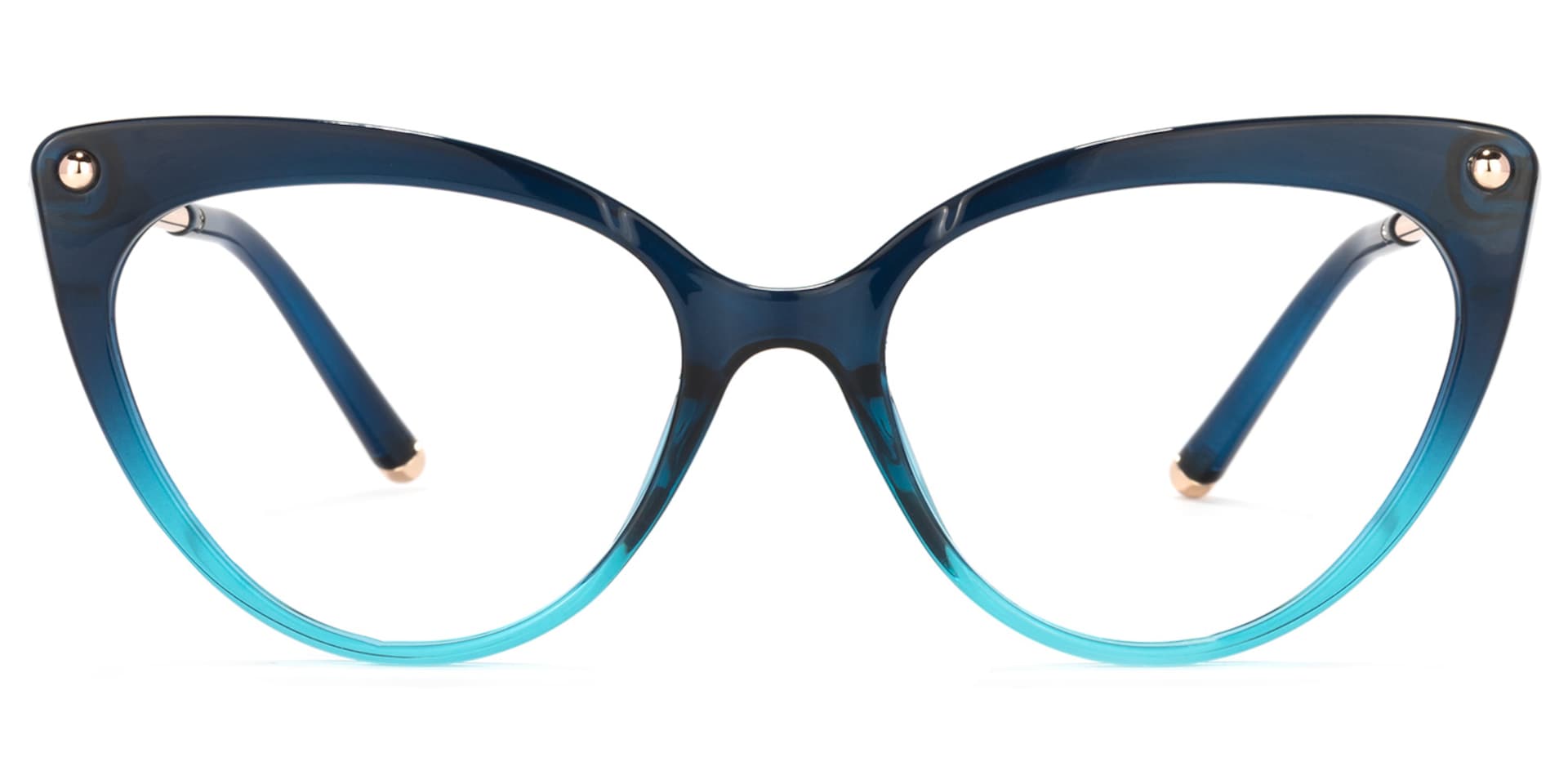 Alivia Cat Eye Blue Glasses | Zeelool Glasses0