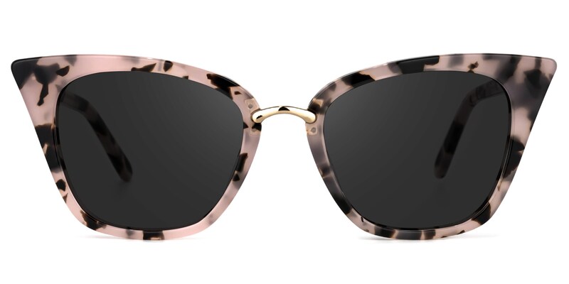 Martha Cat Eye Pink Floral Sunglasses | Zeelool Glasses0