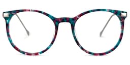 Lenid Round Floral Glasses0