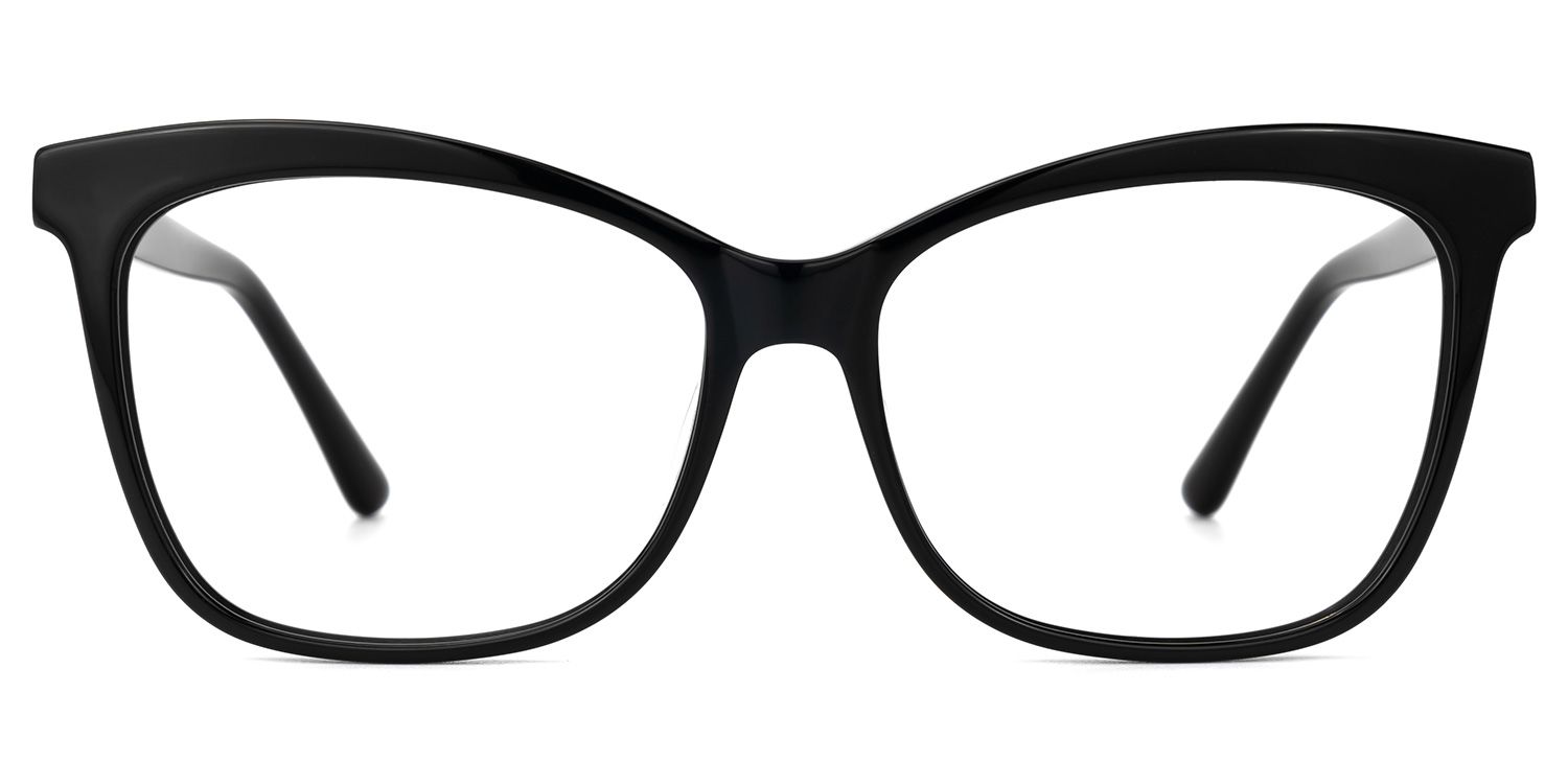 Alfred Butterfly Black Square Frame Glasses | Zeelool0