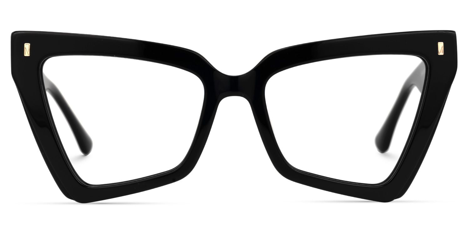 Berbey Geometric Black Glasses | Zeelool Glasses0