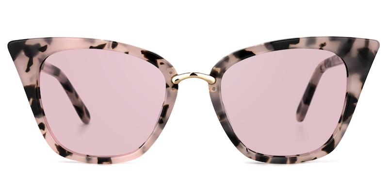 Martha Cat Eye Pink Floral Sunglasses | Zeelool Glasses0