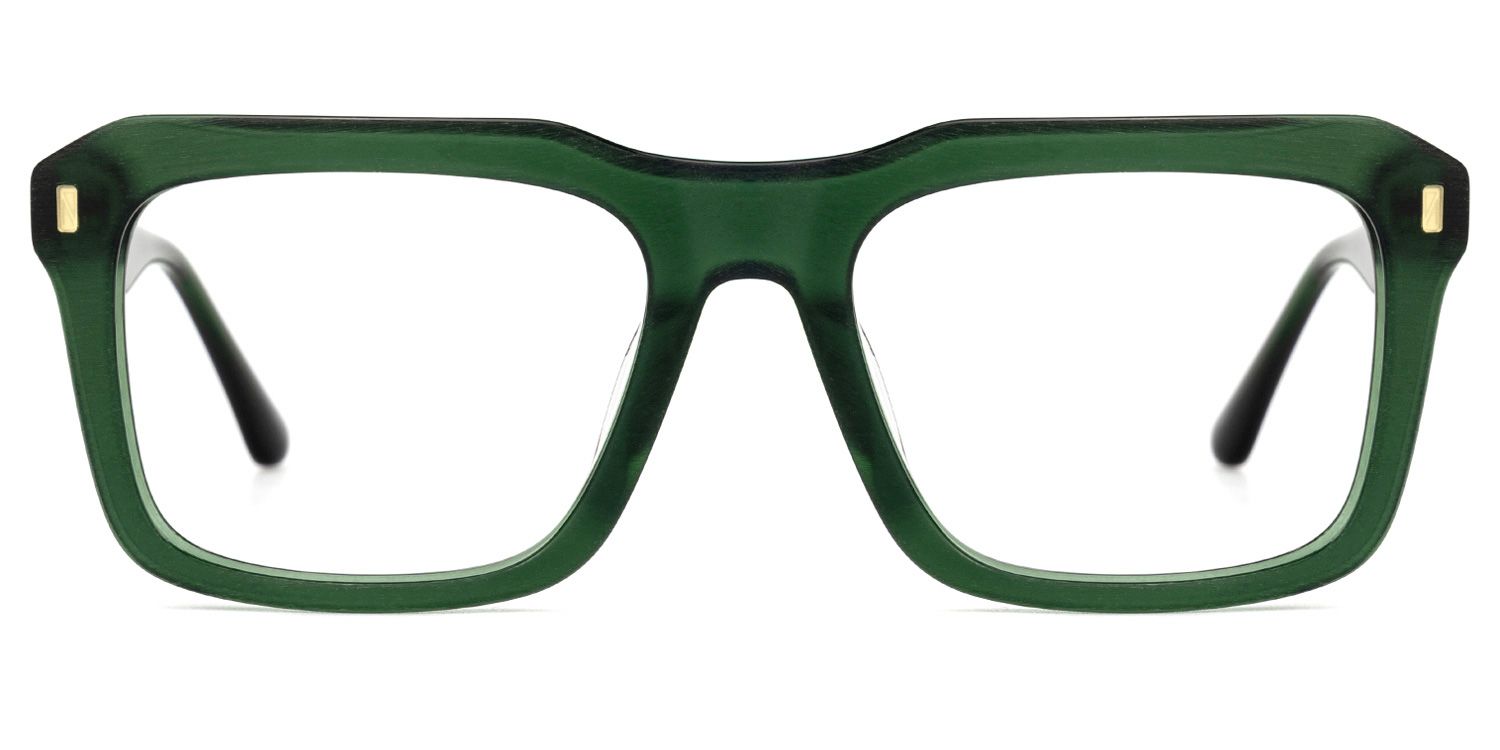 Haines Square Green Glasses | ZEELOOL Canada0
