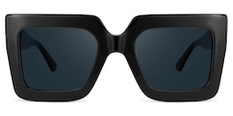 Brandon Square Black Sunglasses0
