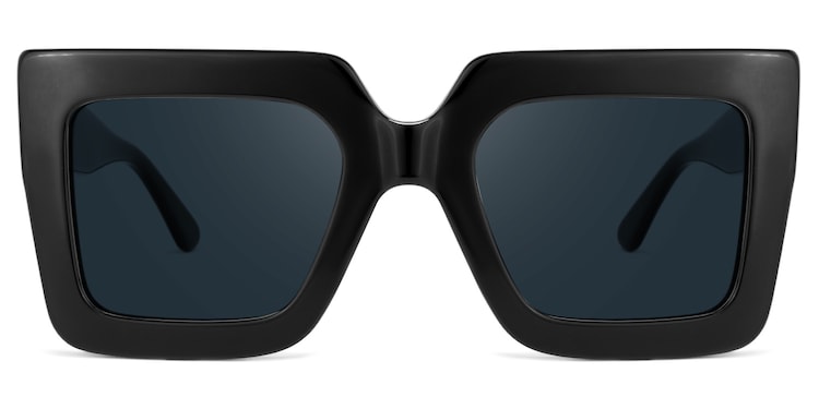 Brandon Square Black Sunglasses