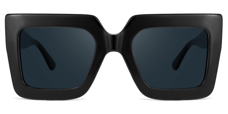 Brandon Square Black Sunglasses