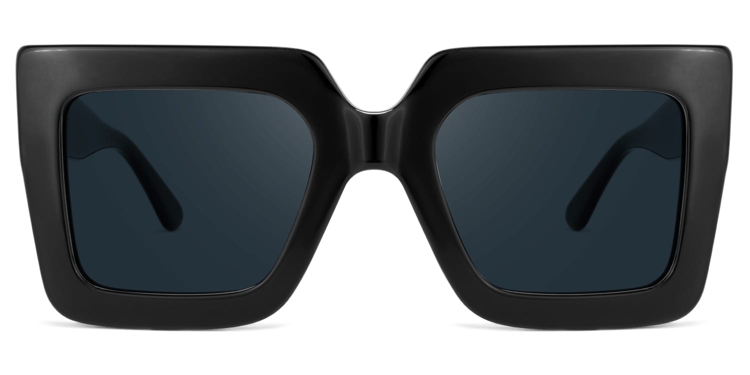 Brandon Square Black Sunglasses