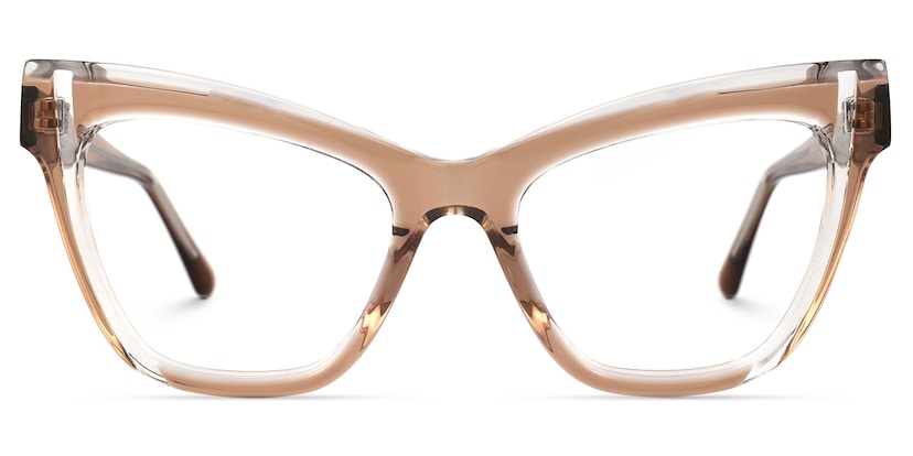 Saucie Cateye Brown Glasses