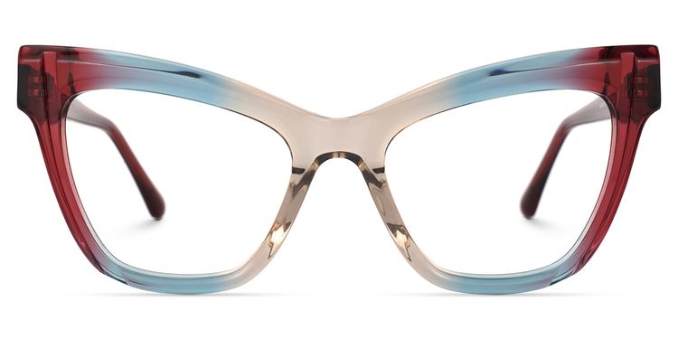 Saucie Cateye Multicolor Glasses