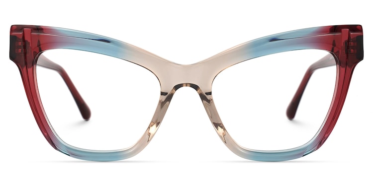 Saucie Cateye Multicolor Glasses