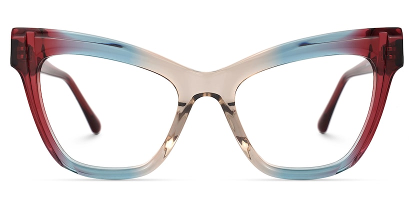 Saucie Cateye Multicolor Glasses